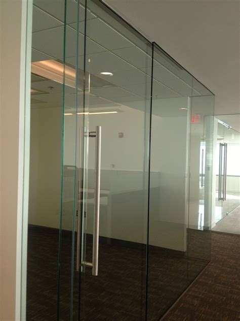 Transwestern MD - Frameless glass office fronts with sliding glass doors | Glass office doors ...