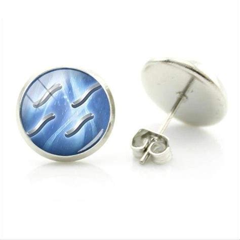 Hidden Rain Village Symbol Earrings - Naruto Merch