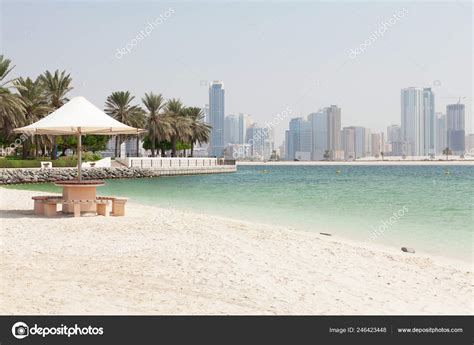 Dubai Skyline Marina Beach Front Stock Photo by ©karandaev 246423448