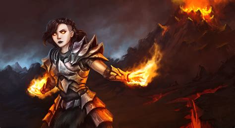 Fire Sorceress by ArtDeepMind on Newgrounds