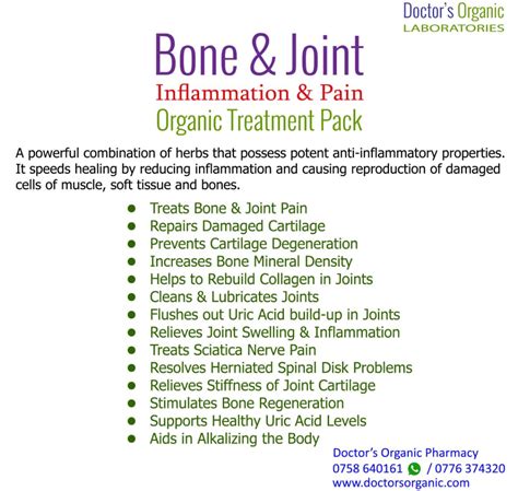 Bone and Joint Pain Treatment - Doctor's Organic Pharmacy