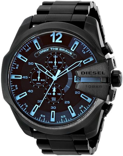 Amazon.com: Diesel Men's DZ4318 Diesel Chief Series Black Stainless Steel Watch: Diesel ...