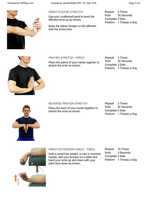 Wrist Sprain Exercises