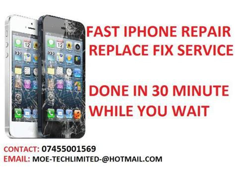 IPHONE 5 5C 5S FULL LCD SCREEN CRACK FIX SERVICE REPLACEMENT REPAIR for ...