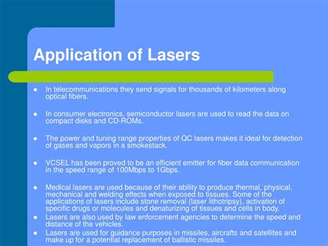 PPT - Semiconductor Lasers PowerPoint Presentation - ID:351070