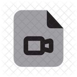 Video File Icon - Download in Flat Style