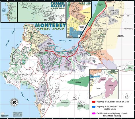 Monterey Area Map - Monterey CA • mappery