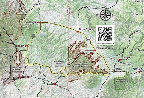 Canyons Of The Ancients National Monument Map - Maping Resources