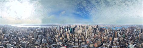 Empire State Building full 360° aerial Manhattan panorama 360 Panorama | 360Cities