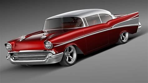 Chevrolet BelAir 1957 custom lowrider 3D Model 3D model | CGTrader