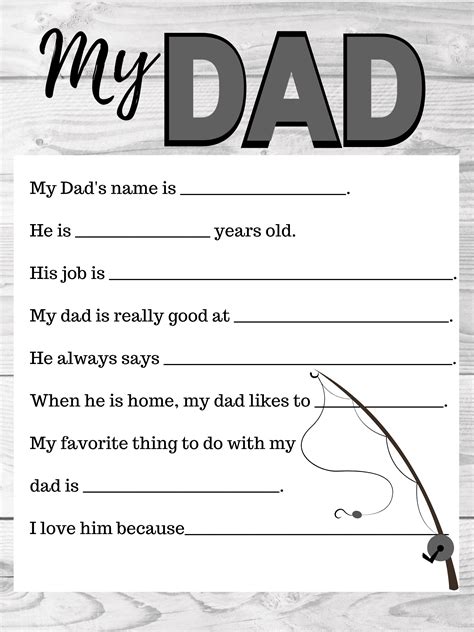 My Dad Printable - Printable Word Searches