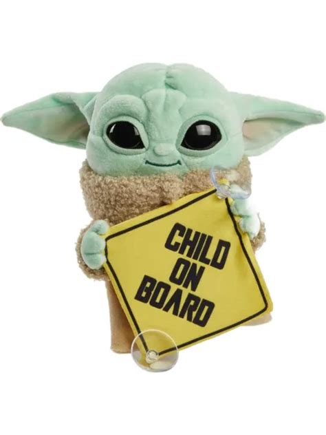 STAR WARS MANDALORIAN The Child Grogu Baby On Board Plush Sign $16.97 ...