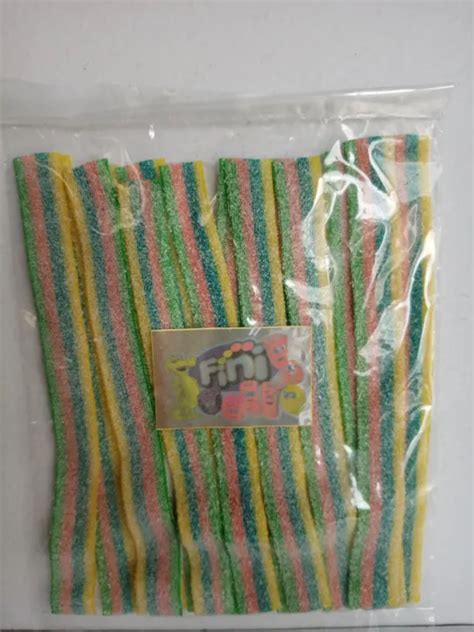 FINI MULTI FRUIT SOUR BELTS (Repacked by 100 grams) perfect for sour ...