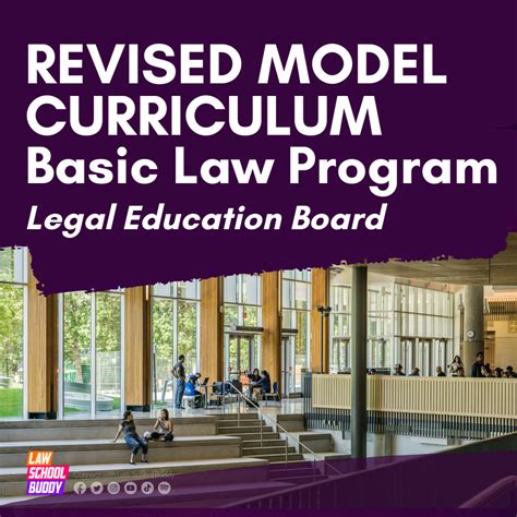 The Revised Model Curriculum of the Basic Law Program - Law School Buddy