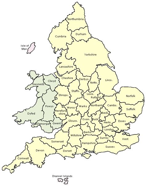 MAP OF CASTLES AND FORTIFICATIONS OF ENGLAND & WALES