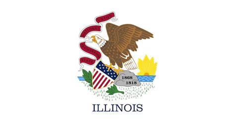 Premium Vector | Illinois American state flag in vector