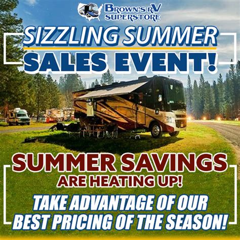 RV Sale: Sizzling Summer Sales Event - Brown's RV Blog