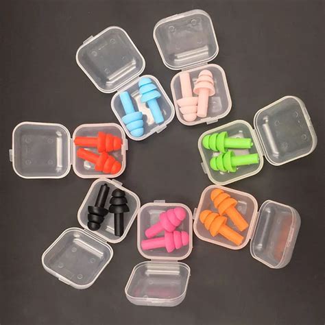 Soft Silicone Ear Plugs Sound Insulation Ear Protection Earplugs Anti Noise Snoring Sleeping ...