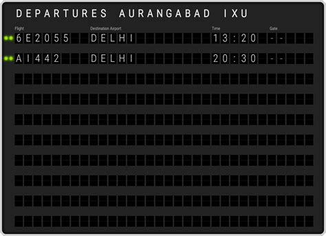 Aurangabad Airport Departures [IXU] Flight Schedules & departure