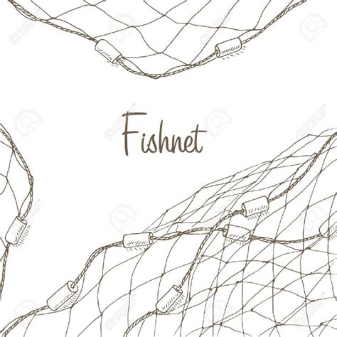 Fishing net background. Fish net flyer. Fishnet template. Fishing net ...