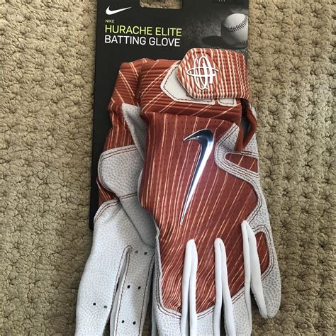 Nike NWT Hurache Elite Burnt Orange Size M PGB590-881 Texas UT | Baseball Batting Gloves