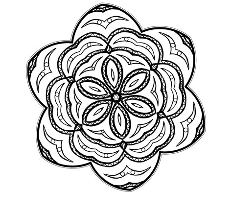 Mandalas de flores para colorear e imprimir