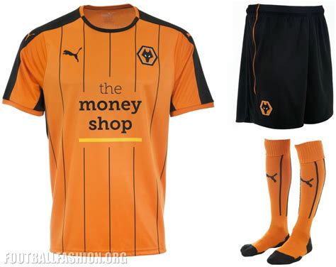 Wolverhampton Wanderers FC 2016/17 PUMA Home Kit – FOOTBALL FASHION.ORG