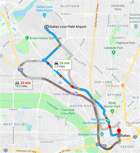 Map Of Dallas Love Field Airport Terminal