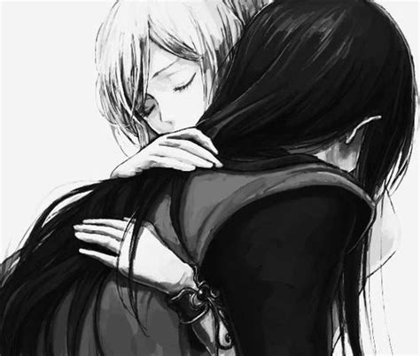 Sad Anime Hugging Drawing Drawing hugs step by step drawing tutorial ...