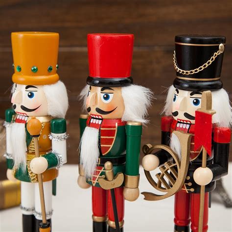 Various Exquisite Wooden Nutcracker Soldier Home Table Ornament Decoration | eBay