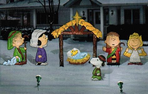 Peanuts Nativity 6 Pc set... 28 inches tall. $199.99, via Etsy. | Christmas nativity scene ...