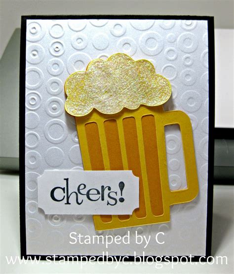 Stamped by C: Beer Birthday Card