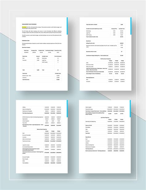 30-Day Marketing Plan Template in Pages, Word, Google Docs - Download ...