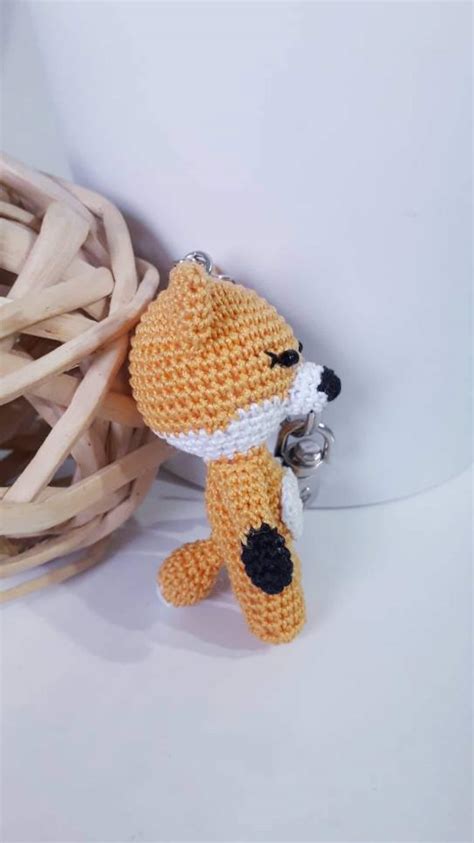 Crochet Fox Keychain Fox Lovers Amigurumi Fox Keychain Plush - Etsy