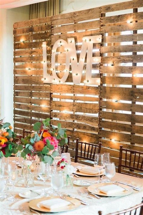 Wooden Pallet Wedding Backdrop Eco-Friendly | Rustic Wooden backdrop