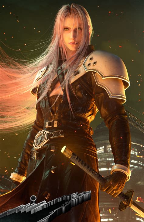 High resolution render of Sephiroth from FF7 Remake : r/gaming