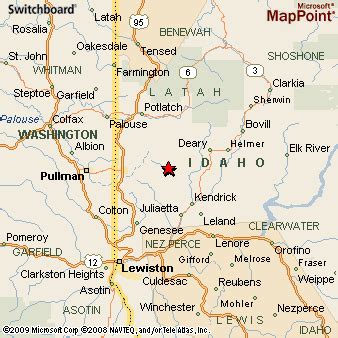 Troy, Idaho Area Map & More