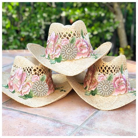 Flower Embellished Cowgirl Hat – The Gilded Girls™