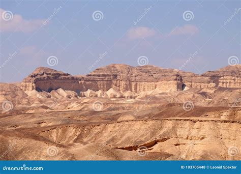 Negev Desert Scenic Landscape. Stock Photo - Image of clouds, scenic: 103705448