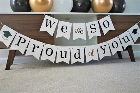 We Are so Proud of You Banner Graduation Banner Congrats - Etsy