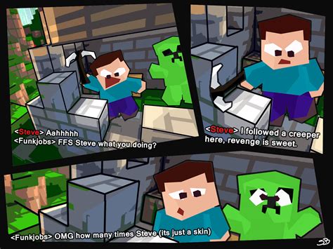 Bored Steve Minecraft Comic - Grief Creeper Skin - Fan Art - Show Your ...