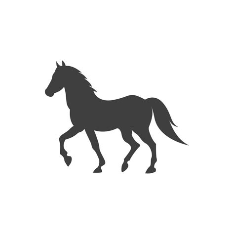 Vector sign of the horse symbol is isolated on a white background. horse icon color editable ...