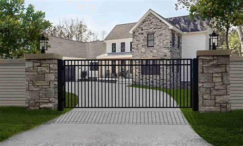 Single Swing Driveway Steel Gate – Madrid Style - DMV Gates & Security