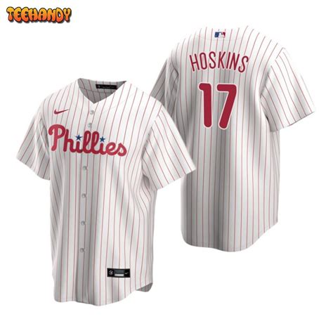 Philadelphia Phillies Rhys Hoskins White Replica Home Jersey