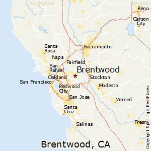 Map Of Brentwood Ca - Map Of South America