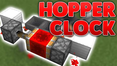 How To Build A Hopper Clock In Minecraft [Etho Hopper Clock] - YouTube