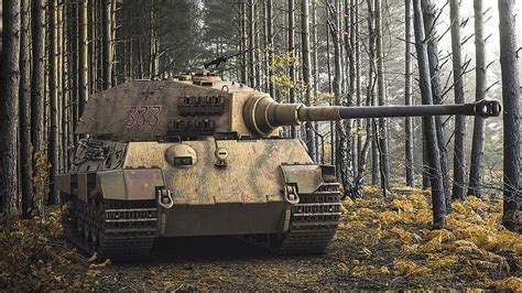 Tanks, Tiger II, Artistic, Panzerkampfwagen, Tank, HD wallpaper | Peakpx
