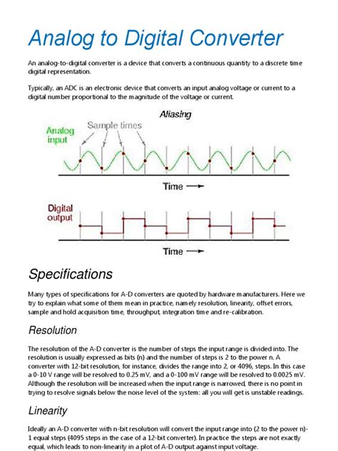 Analog to Digital Converter.pdf | Analog To Digital Converter ...