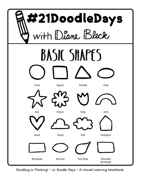 Lesson 02: Basic Shapes | Basic drawing for kids, Easy doodle art, Drawing lessons for kids