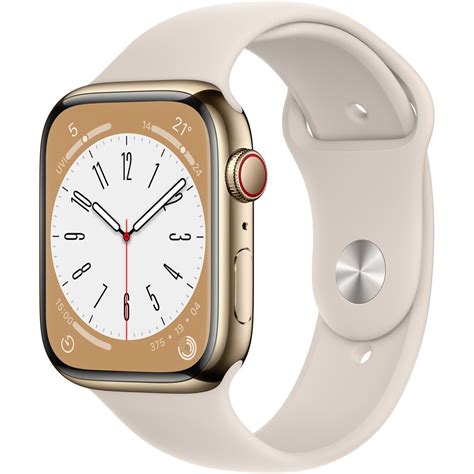 Buy Apple Watch Series 8 GPS + Cellular 45mm Gold Stainless Steel Case ...